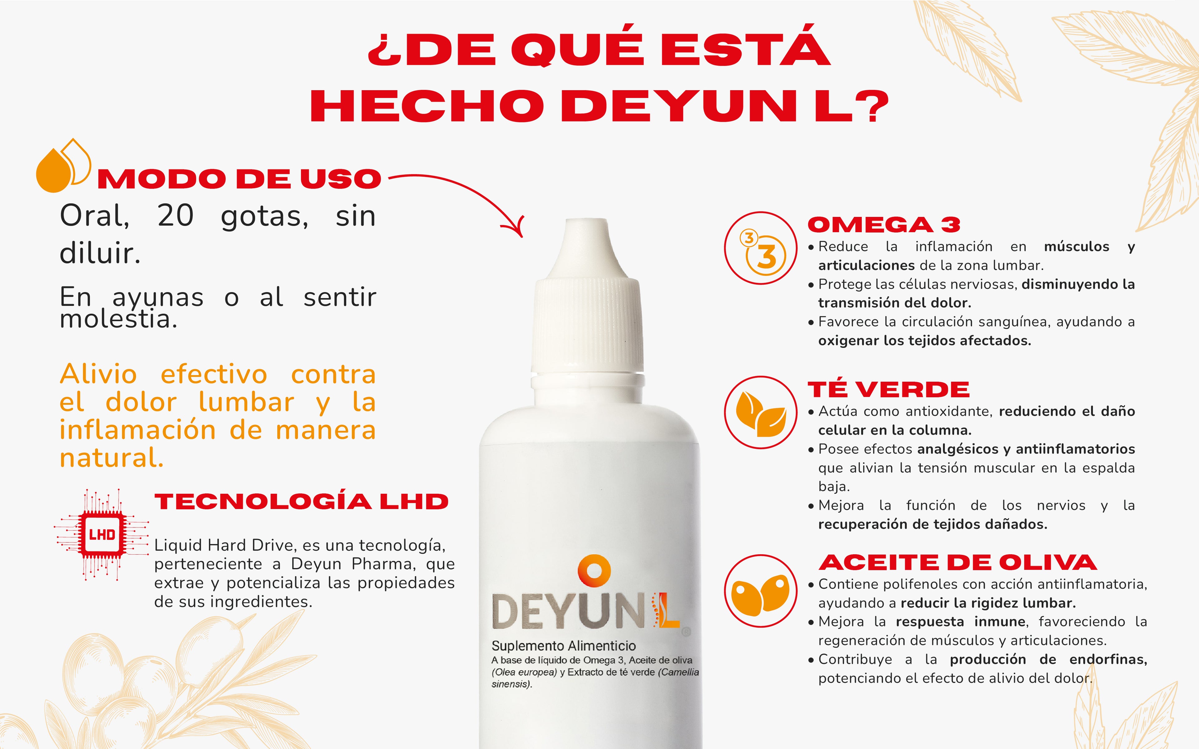 Banner principal de Deyun L, solución natural para aliviar el dolor lumbar y mejorar la movilidad